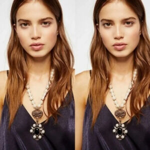 Free People Mega Pearl Pendant Necklace